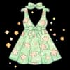 Эмодзи из набора жду лето @cute_enot_art для Телеграм: Статические 👗