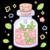 Эмодзи из набора жду лето @cute_enot_art для Телеграм: Статические 🫙