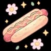 Эмодзи из набора жду лето @cute_enot_art для Телеграм: Статические 🌭