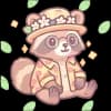 Эмодзи из набора жду лето @cute_enot_art для Телеграм: Статические 🦝