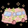 Эмодзи из набора жду лето @cute_enot_art для Телеграм: Статические 🚌