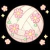 Эмодзи из набора жду лето @cute_enot_art для Телеграм: Статические 🏐