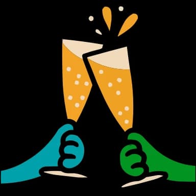 Эмодзи из набора @EmojisTG | Тёплый Новый год HD для Телеграм: Анимированные 🥂