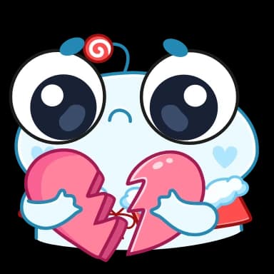 Стикер из набора Зимний Пип (@TgSticker) для Телеграм: Анимированные 💔