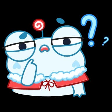 Стикер из набора Зимний Пип (@TgSticker) для Телеграм: Анимированные 🤔