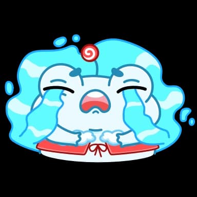 Стикер из набора Зимний Пип (@TgSticker) для Телеграм: Анимированные 😭