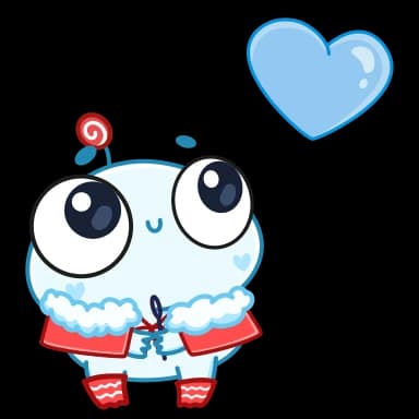 Стикер из набора Зимний Пип (@TgSticker) для Телеграм: Анимированные 💙