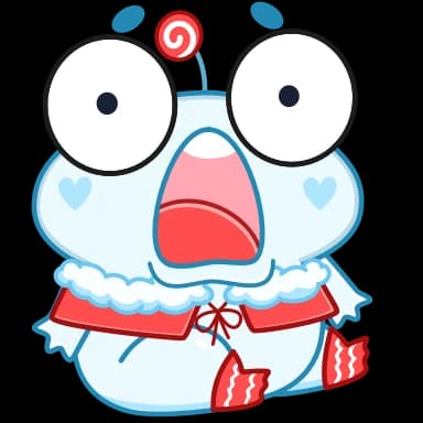 Стикер из набора Зимний Пип (@TgSticker) для Телеграм: Анимированные 😳