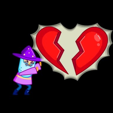 Стикер из набора Wizard для Телеграм: Анимированные 💔