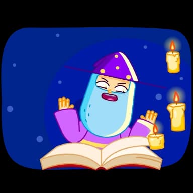 Стикер из набора Wizard для Телеграм: Анимированные 😈