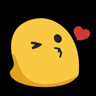 Стикер из набора Желтые эмодзи @SbornikStickers для Телеграм: Анимированные 😘