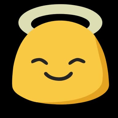 Стикер из набора Желтые эмодзи @SbornikStickers для Телеграм: Анимированные 😇