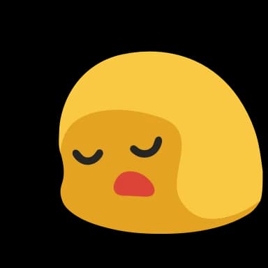 Стикер из набора Желтые эмодзи @SbornikStickers для Телеграм: Анимированные 😴