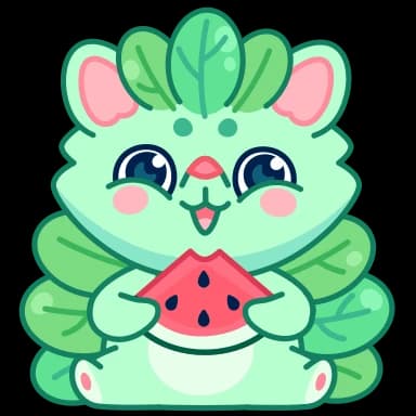 Стикер из набора Ёжик Юнис от @TgSticker для Телеграм: Анимированные 🍉