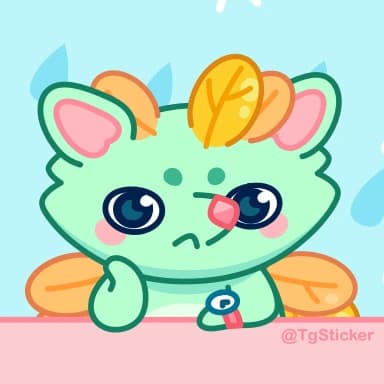 Стикер из набора Ёжик Юнис от @TgSticker для Телеграм: Анимированные 😟