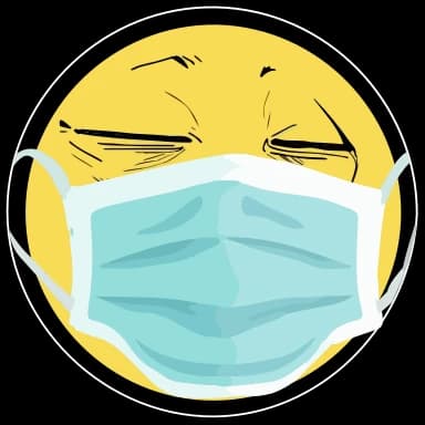 Стикер из набора YOBA для Телеграм: Анимированные 😷