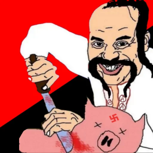 Стикер из набора Ukrainian Anarchy для Телеграм: Статические 🤫