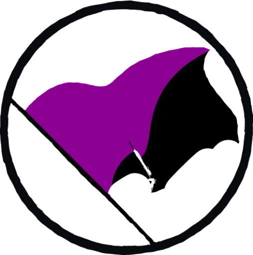 Стикер из набора Ukrainian Anarchy для Телеграм: Статические 💜