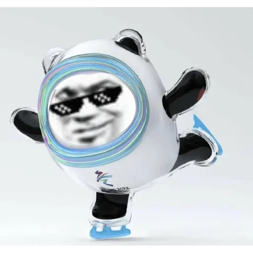 Стикер из набора 冰墩墩&铁憨憨 @Jsnzk для Телеграм: Статические 🐼