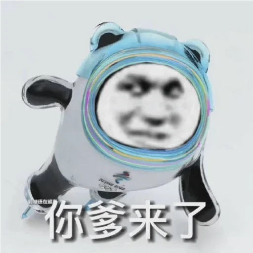 Стикер из набора 冰墩墩&铁憨憨 @Jsnzk для Телеграм: Статические 🐼
