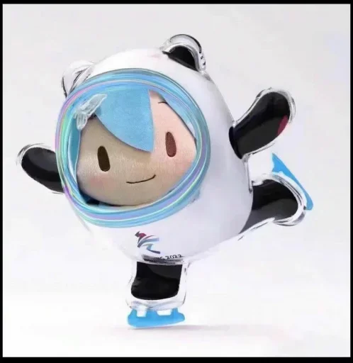 Стикер из набора 冰墩墩&铁憨憨 @Jsnzk для Телеграм: Статические 🐼