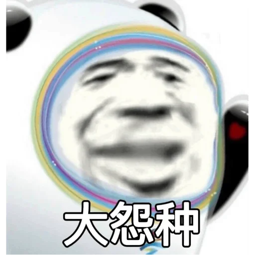 Стикер из набора 冰墩墩&铁憨憨 @Jsnzk для Телеграм: Статические 🐼