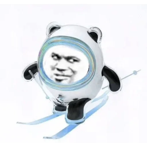 Стикер из набора 冰墩墩&铁憨憨 @Jsnzk для Телеграм: Статические 🐼