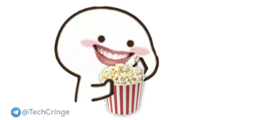 Стикер из набора Yotij's Chotu Motu | @Dealsalligator для Телеграм: Статические 🍿