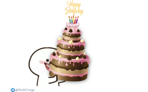 Стикер из набора Yotij's Chotu Motu | @Dealsalligator для Телеграм: Статические 🎂