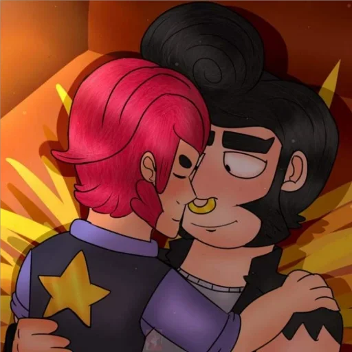 Стикер из набора Кольт + Булл | @animebrawl для Телеграм: Статические 👨‍❤️‍💋‍👨