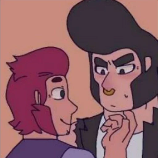 Стикер из набора Кольт + Булл | @animebrawl для Телеграм: Статические 👨‍❤️‍💋‍👨