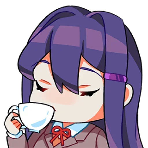 Стикер из набора Doki-Doki Literature Club by @TohruAdachii для Телеграм: Статические ☕️