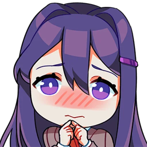 Стикер из набора Doki-Doki Literature Club by @TohruAdachii для Телеграм: Статические 😳