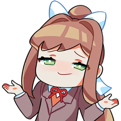 Стикер из набора Doki-Doki Literature Club by @TohruAdachii для Телеграм: Статические 😏