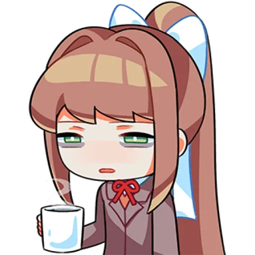 Стикер из набора Doki-Doki Literature Club by @TohruAdachii для Телеграм: Статические 😞
