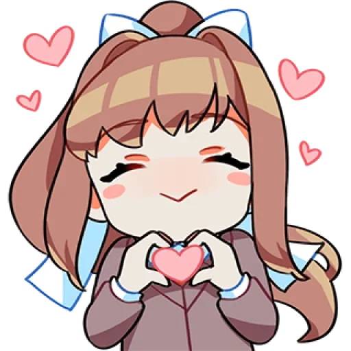 Стикер из набора Doki-Doki Literature Club by @TohruAdachii для Телеграм: Статические ☺️
