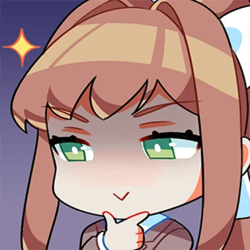 Стикер из набора Doki-Doki Literature Club by @TohruAdachii для Телеграм: Статические 😏
