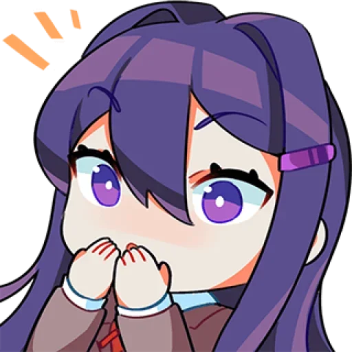 Стикер из набора Doki-Doki Literature Club by @TohruAdachii для Телеграм: Статические 😮