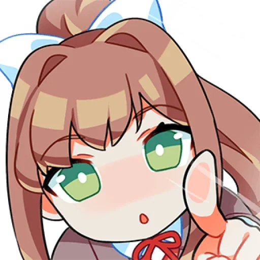 Стикер из набора Doki-Doki Literature Club by @TohruAdachii для Телеграм: Статические 😲