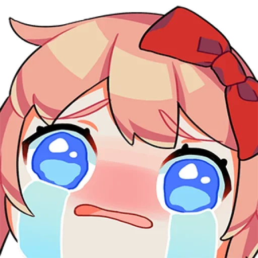 Стикер из набора Doki-Doki Literature Club by @TohruAdachii для Телеграм: Статические 😭
