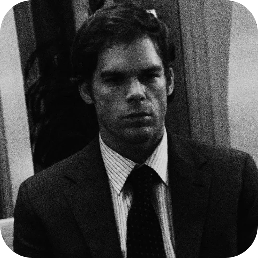 Стикер из набора DEXTER MORGAN | @LM_HR для Телеграм: Видео, Статические 👍