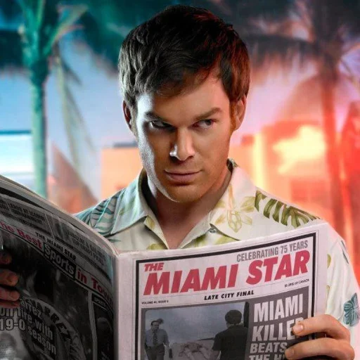 Стикер из набора DEXTER MORGAN | @LM_HR для Телеграм: Видео, Статические 😏