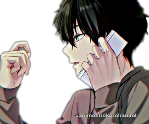Стикер из набора HOTARO OREKI @animestickerchannel для Телеграм: Статические 😅