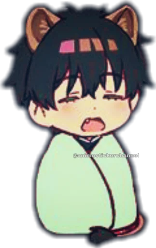 Стикер из набора HOTARO OREKI @animestickerchannel для Телеграм: Статические 😴
