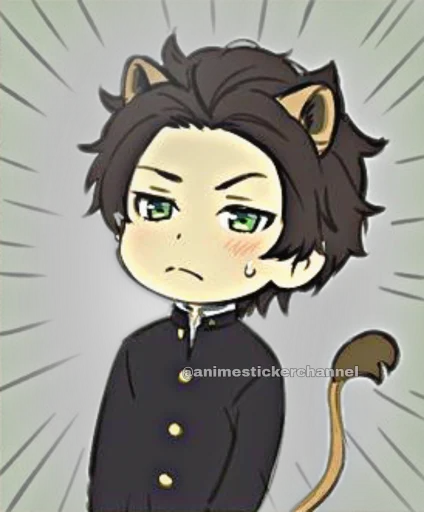 Стикер из набора HOTARO OREKI @animestickerchannel для Телеграм: Статические 😅