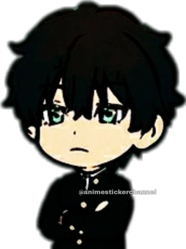 Стикер из набора HOTARO OREKI @animestickerchannel для Телеграм: Статические 😕