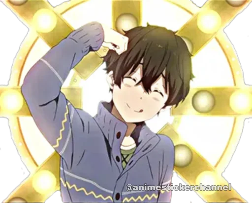 Стикер из набора HOTARO OREKI @animestickerchannel для Телеграм: Статические 🤪