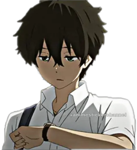Стикер из набора HOTARO OREKI @animestickerchannel для Телеграм: Статические 😌
