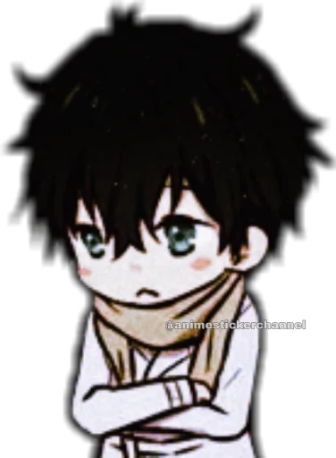 Стикер из набора HOTARO OREKI @animestickerchannel для Телеграм: Статические ☺️