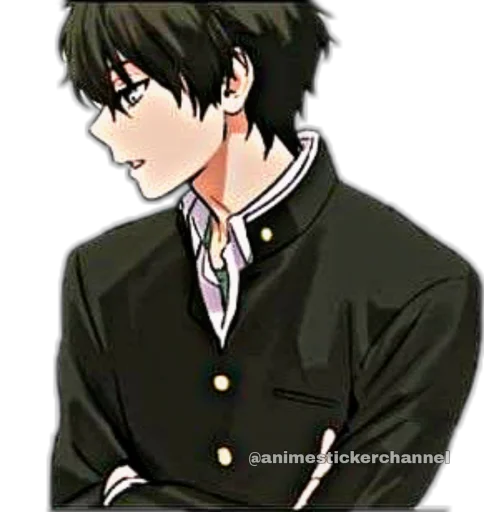Стикер из набора HOTARO OREKI @animestickerchannel для Телеграм: Статические 😏